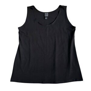 Clara Sunwoo Woman's Sz  Large Sleeveless Black Scoop Neck Tank Top